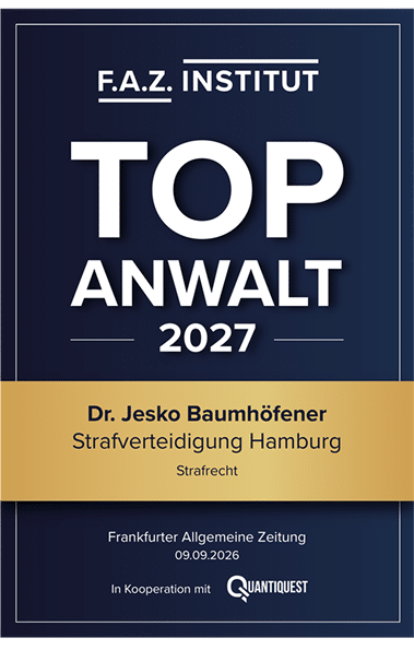 Top Anwalt 2027 – Dr. Jesko Baumhöfener